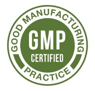 GMP-certified supplement manufactured under strict quality control and good manufacturing practices